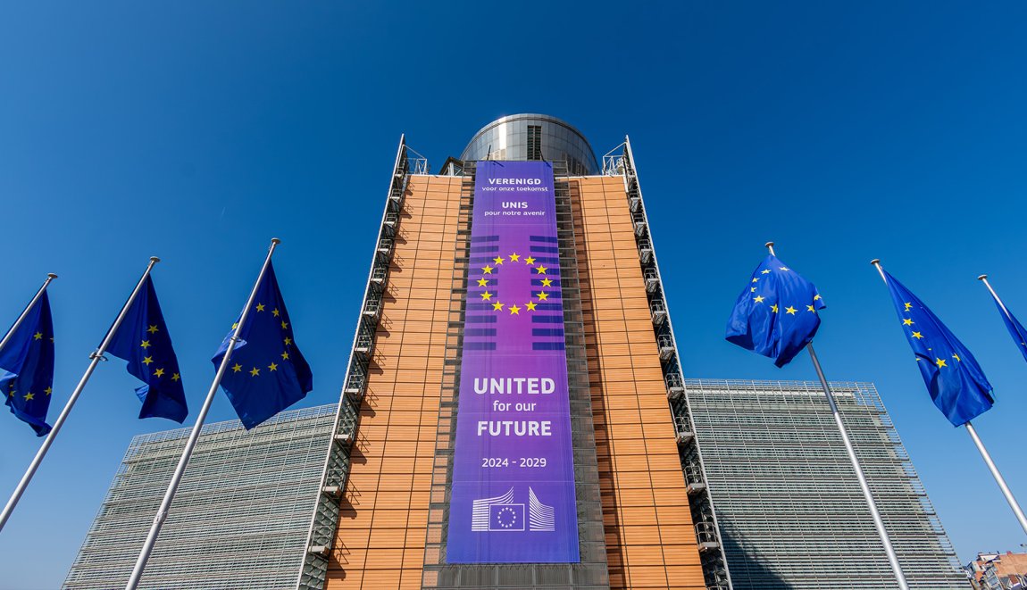 Exterieur Berlaymontgebouw, hoofdkwartier van de Europese Commissie