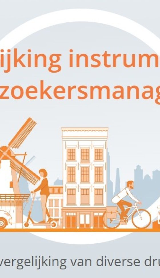 Screenshot online tool Vergelijking instrumenten bezoekersmanagement