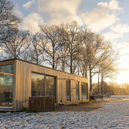 Vakantieverblijf in winterse omgeving in de buurt van Enschede