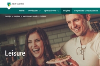 Screenshot ABN AMRO site Screenshot ABN AMRO site