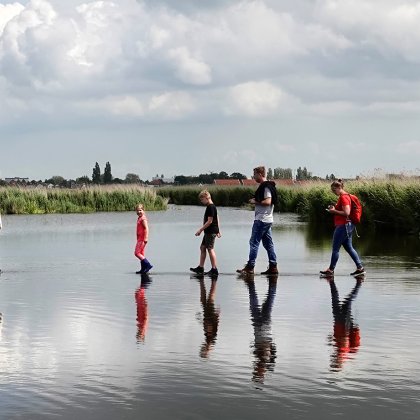 Guisveld. Staatsbosbeheer organiseert tijdens Pinksteren het evenement Wandelen Over Water.