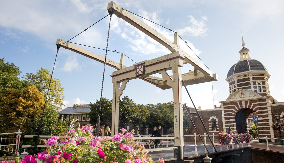 Fietser Morspoort Leiden