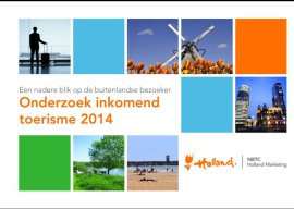 Voorpagina Onderzoek Inkomend Toerisme 2014
