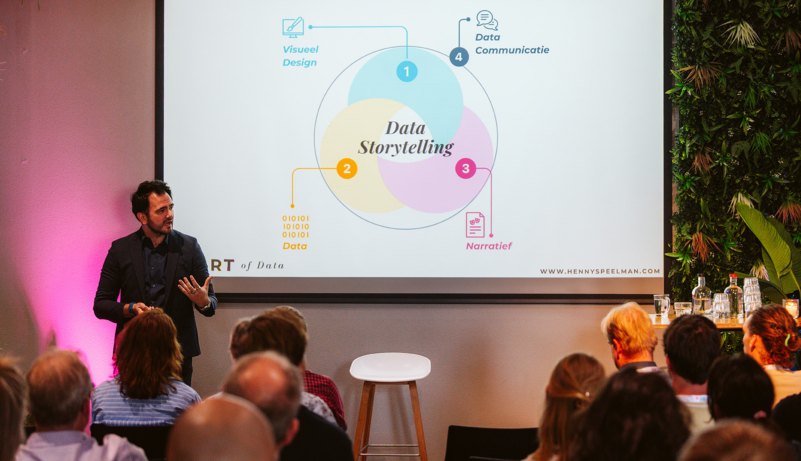 Henny Speelman geeft een keynote over datastorytelling tijdens de LDA Kennisdag 2026